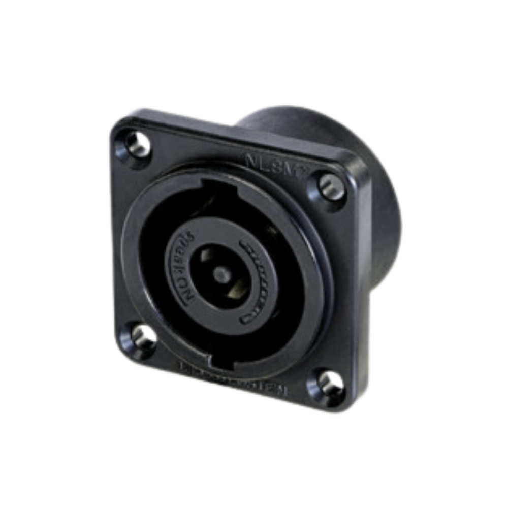 Neutrik NL8MPRXX-BAG 8 Pole Black Metal speakON Male G-Size Chassis Connector