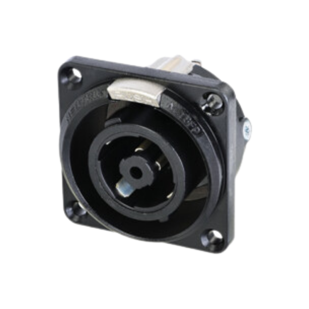 Neutrik NLT8FPXX-BAG 8 Pole Black Metal speakON Female Chassis Connector