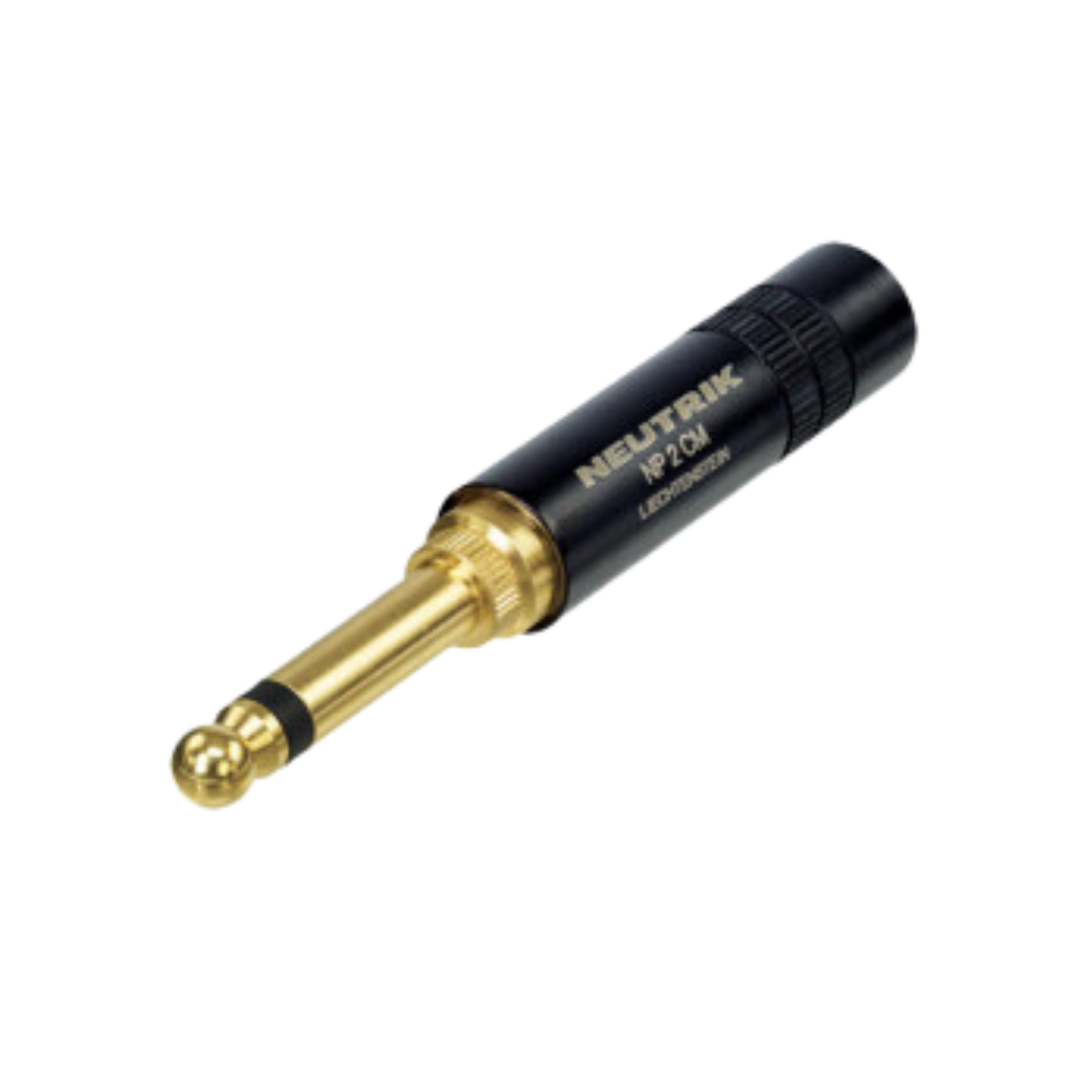 Neutrik NP2CM-B 2-Pole 1/4 Inch MIL Professional Audio Plug
