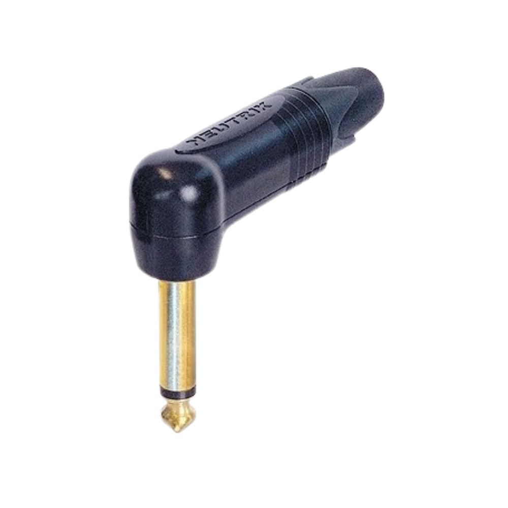 Neutrik NP2RX-B 2-Pole Right-Angle 1/4 Inch Professional Audio Plug