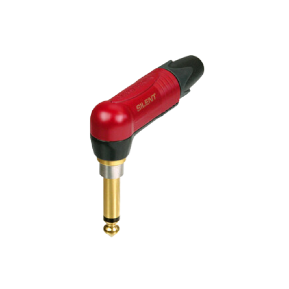 Neutrik NP2RX-AU-SILENT 2-Pole Right-Angle Silent 1/4 Inch Professional Audio Plug