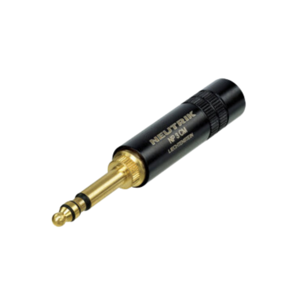 Neutrik NP3CM-B 3-Pole 0.206 Inch MIL Professional Audio Plug