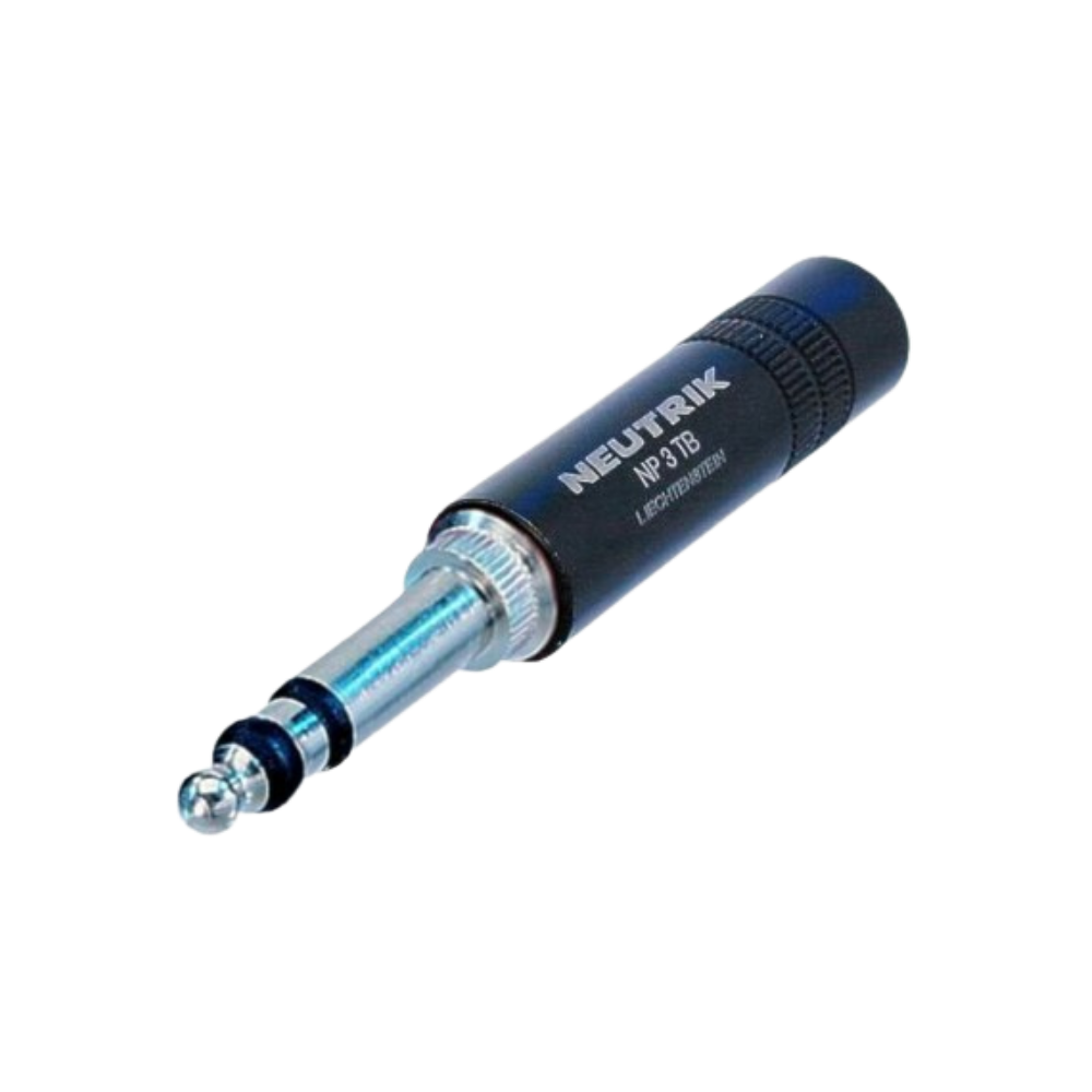Neutrik NP3TB-B 3-Pole 1/4 Inch B-Gauge Professional Audio Plug