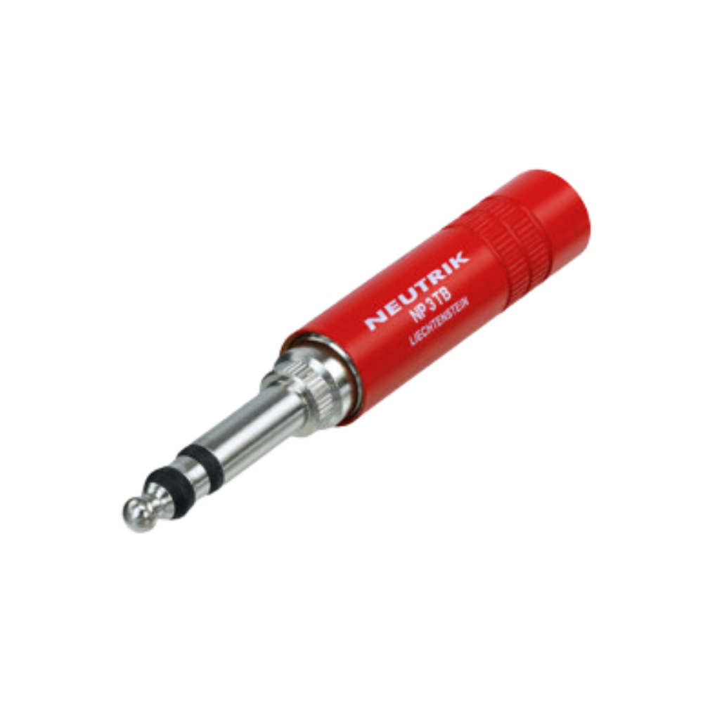 Neutrik NP3TB-R 3-Pole 1/4 Inch B-Gauge Professional Audio Plug