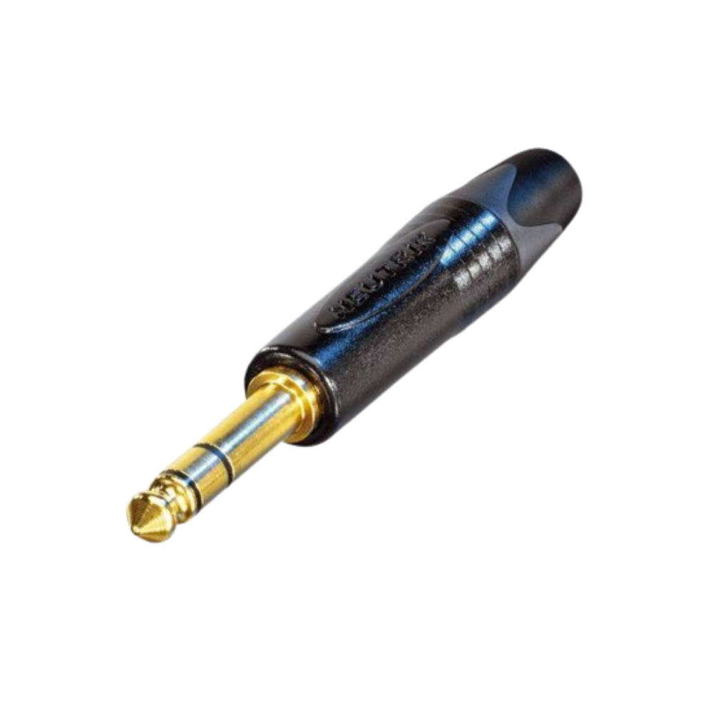 Neutrik NP3X-B 3-Pole 1/4 Inch Professional Audio Plug