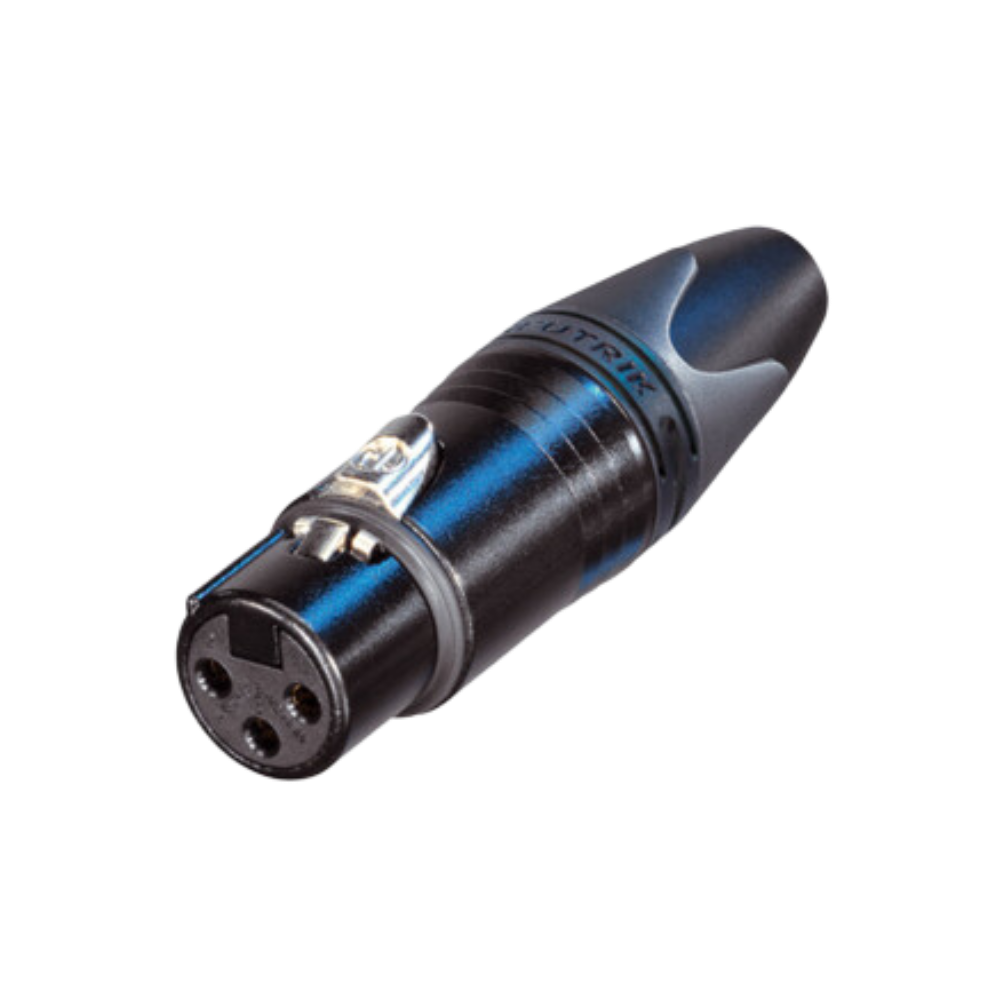 Neutrik NC3FXX-B 3-Pin Female XLR Cable Connector