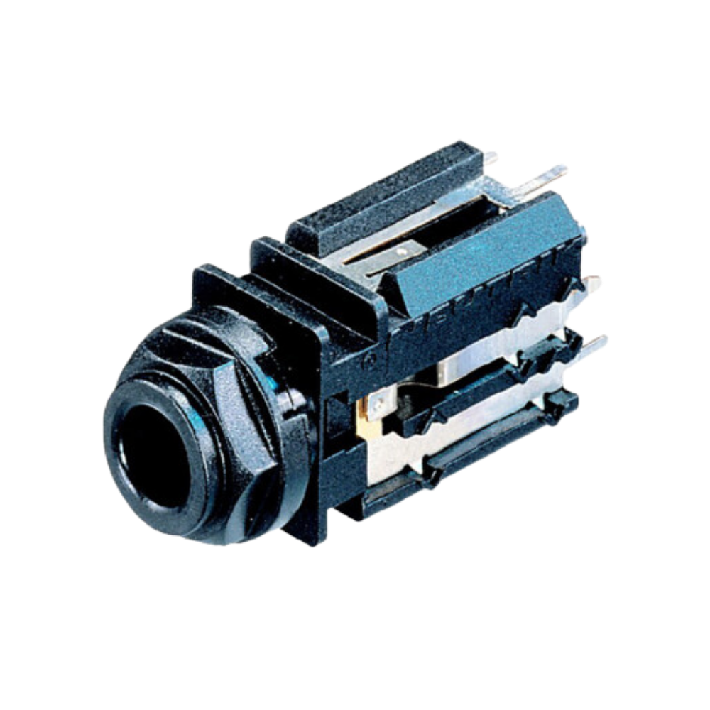 Neutrik NJ3FD-V 3-Pole Non-Switching 1/4 Inch Professional Audio Jack