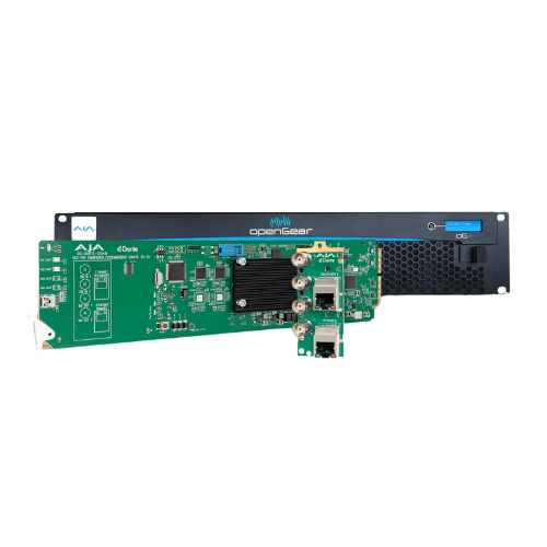 AJA OG-DANTE-12GAM | 12G-SDI/DANTE 64-Channel AoIP Embedder/Disembedder