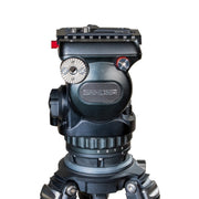 S92A2 Aluminum Tripod System | Professional 75mm Fluid Head 12kg ENG Camera Tripod