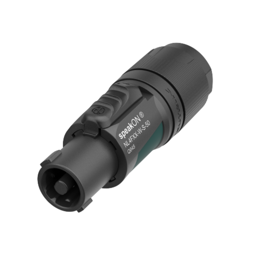 Neutrik NL4FXX-W-S-50 4 Pole speakON Cable Connector 50th Anniversary Special Edition