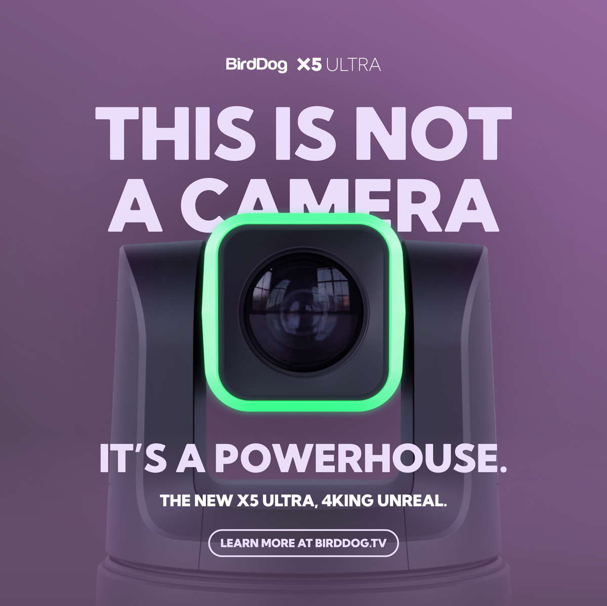 BirdDog X5 Ultra PTZ Camera with 20x Optical Zoom