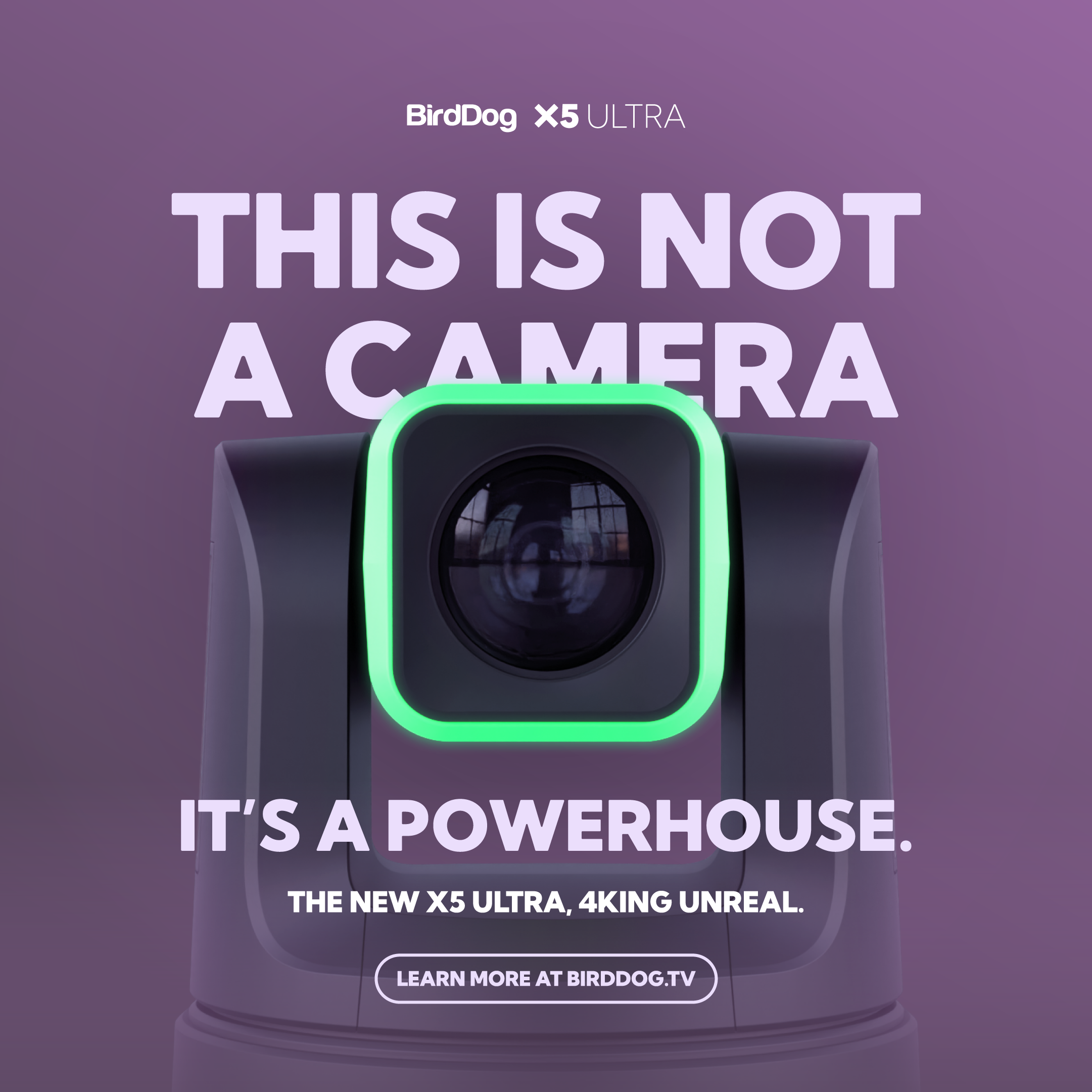 BirdDog X5 Ultra PTZ Camera with 20x Optical Zoom