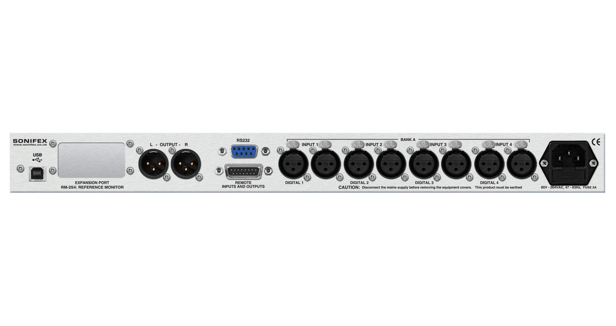 RM-2S4 Reference Monitor | 1U Rack-Mount 4-Stereo Channel Precision Metering System