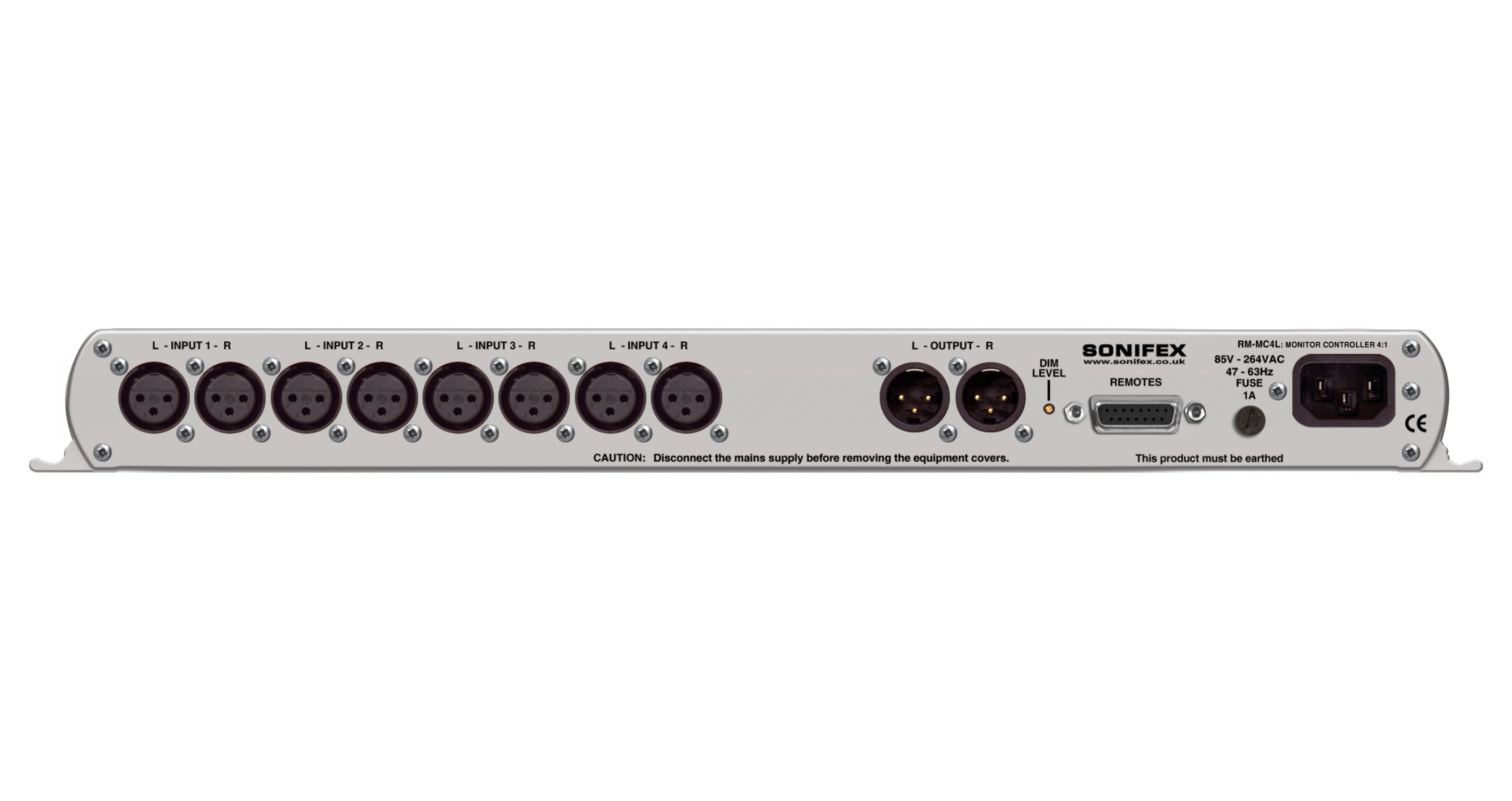 RM-MC4L Monitor Controller | 1U Rack-Mount 4-Source Controller with Integrated Light Tally Control