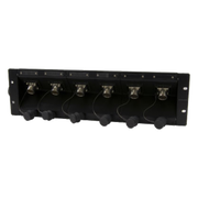 Canare COPS3-FM3A 3RU rack-mount HFO camera connector panel, 6 connectors