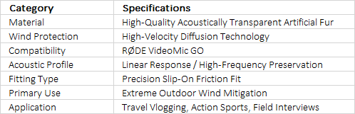 RØDE DeadCat GO | High-Performance Deluxe Artificial Fur Windshield for VideoMic GO