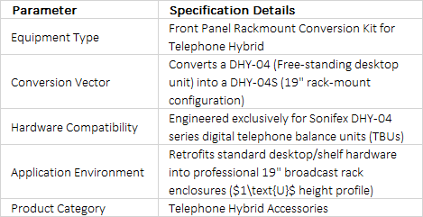 DHY-04SCON Front Panel Conversion Kit | Desktop to Rack-Mount Conversion