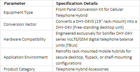 DHY-04VCON Front Panel Conversion Kit | Rack-Mount to Desktop Conversion for DHY-04V