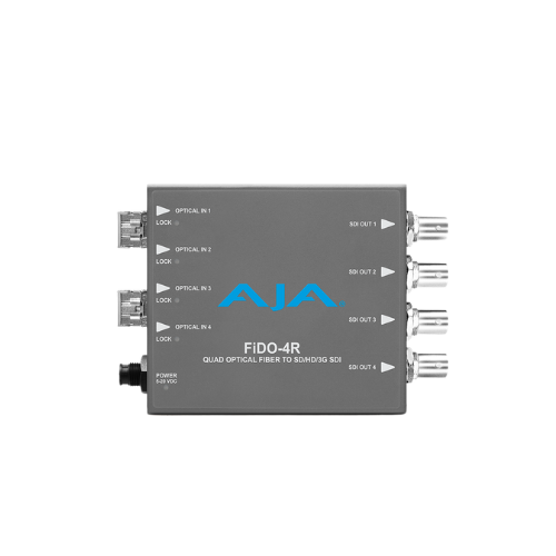 AJA FiDO-4R – 4-Channel Single Mode LC Fiber to 3G-SDI Receiver