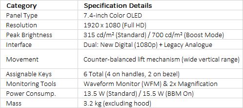 Sony HDVF-EL780 | 7.4-Inch Full HD OLED Studio Viewfinder for HDC Series Cameras