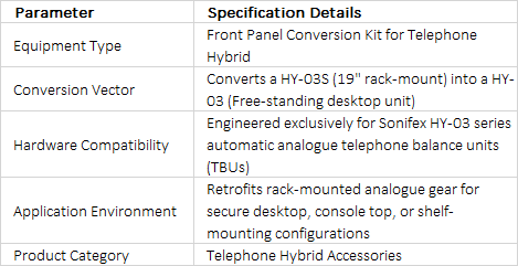 HY-03CON Front Panel Conversion Kit | Rack-Mount to Desktop Conversion
