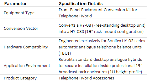 HY-03SCON Front Panel Conversion Kit | Desktop to Rack-Mount Conversion