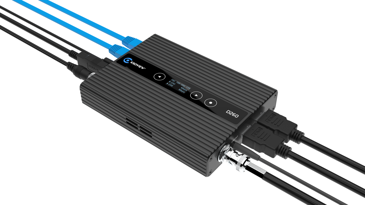 Kiloview D260 HD IP to SDI/HDMI Video Decoder