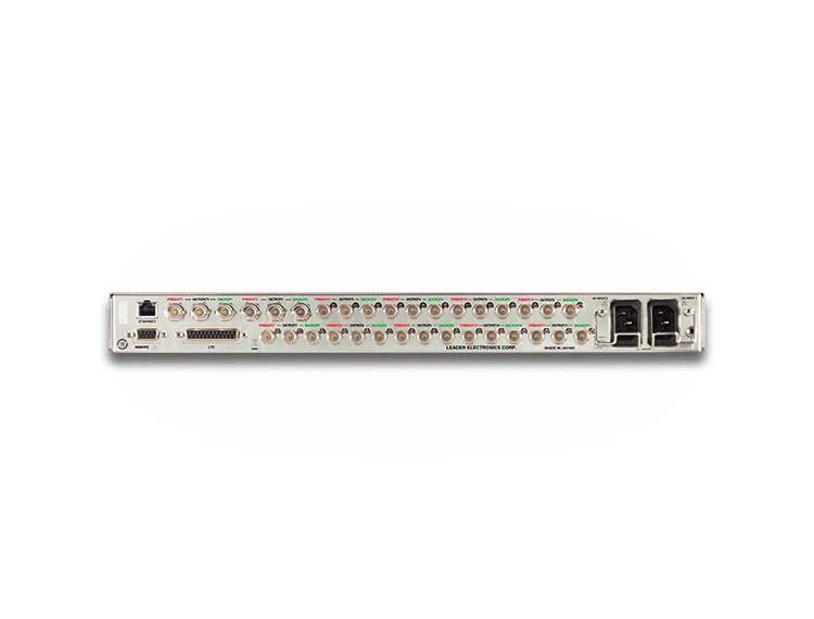 Leader LT4448 rear panel and connectivity