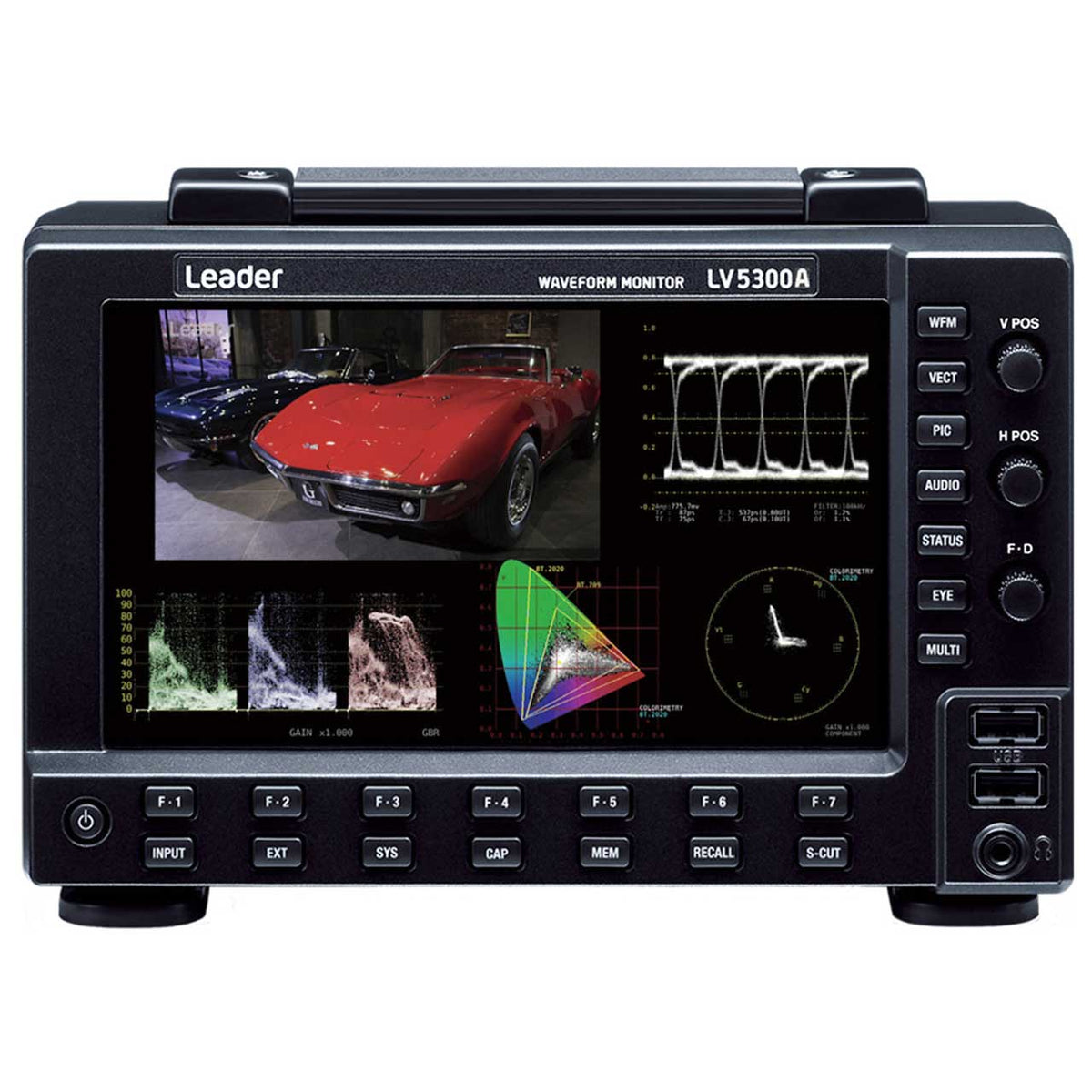 Leader LV5350 4K 12G-SDI waveform monitor