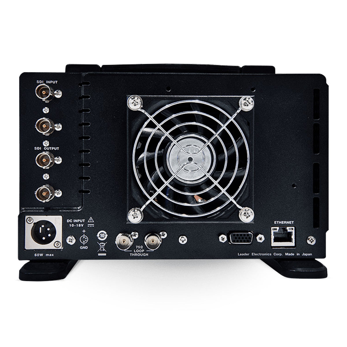 Leader LV5350 rear panel and connectivity