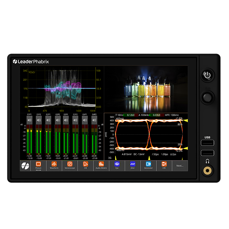 LeaderPhabrix LPX500 4K IP/SDI waveform monitor