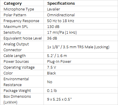 Sennheiser ME 2 Omnidirectional Lavalier Microphone with Locking 3.5mm Connector