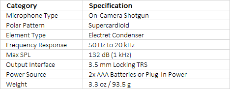 Sennheiser MKE 400 Camera-Mount Shotgun Microphone (2nd Generation)
