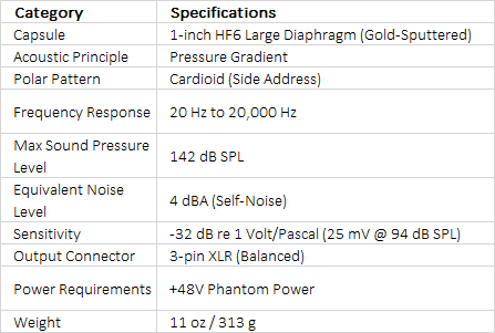 RODE NT1 Signature Series Large-Diaphragm Condenser Microphone