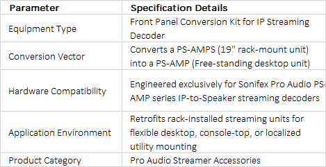 PS-AMPCON Front Panel Conversion Kit | Rack-Mount to Desktop Conversion