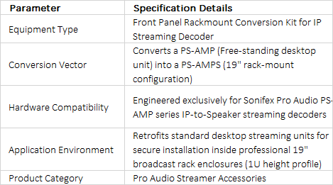 PS-AMPSCON Front Panel Conversion Kit | Desktop to Rack-Mount Conversion