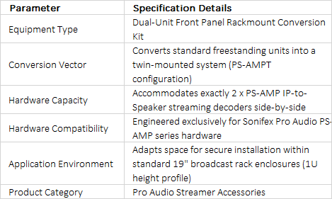 PS-AMPTCON Front Panel Conversion Kit | Dual Unit Rack-Mount Consolidation
