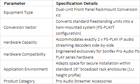 PS-PLAYTCON Front Panel Conversion Kit | Dual Unit Rack-Mount Consolidation