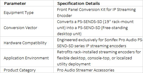 PS-SENDCON Front Panel Conversion Kit | Rack-Mount to Desktop Conversion