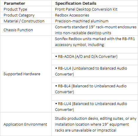 RB-FR1 Desktop Conversion Kit for Redbox Units | Non-Rackable Front Panel
