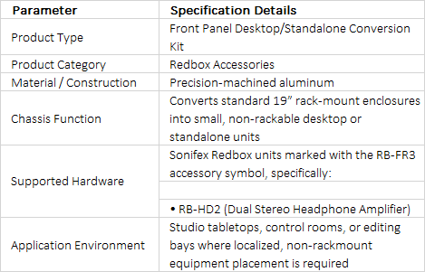 RB-FR3 Desktop Conversion Kit for Redbox Units | Dedicated RB-HD2 Panel