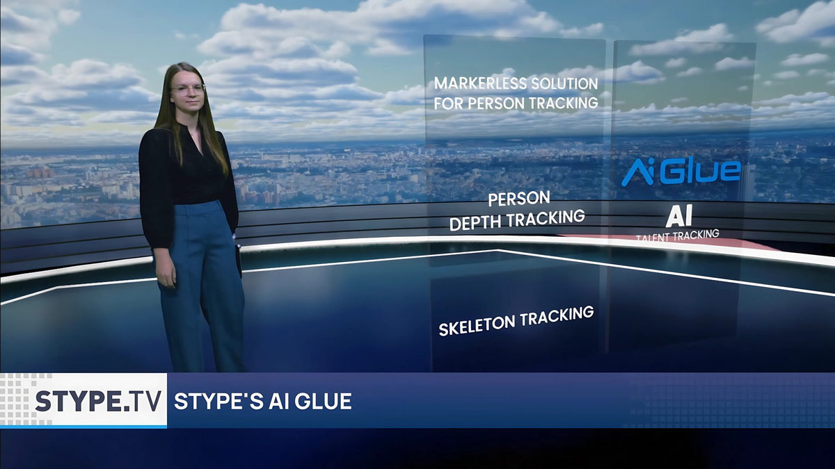Stype AI Glue markerless talent tracking demonstration