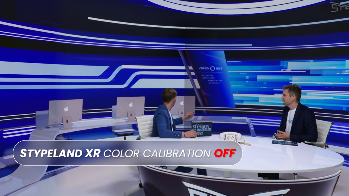 StypeLand XR LED color calibration demonstration
