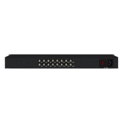 16-channel CVBS video and RS485 data over fiber transmission unit