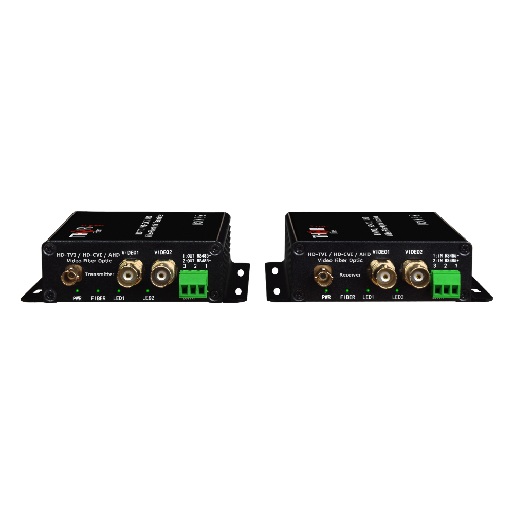 F-2HD-TVI-TxRx 2-channel HD-TVI video over fiber converter