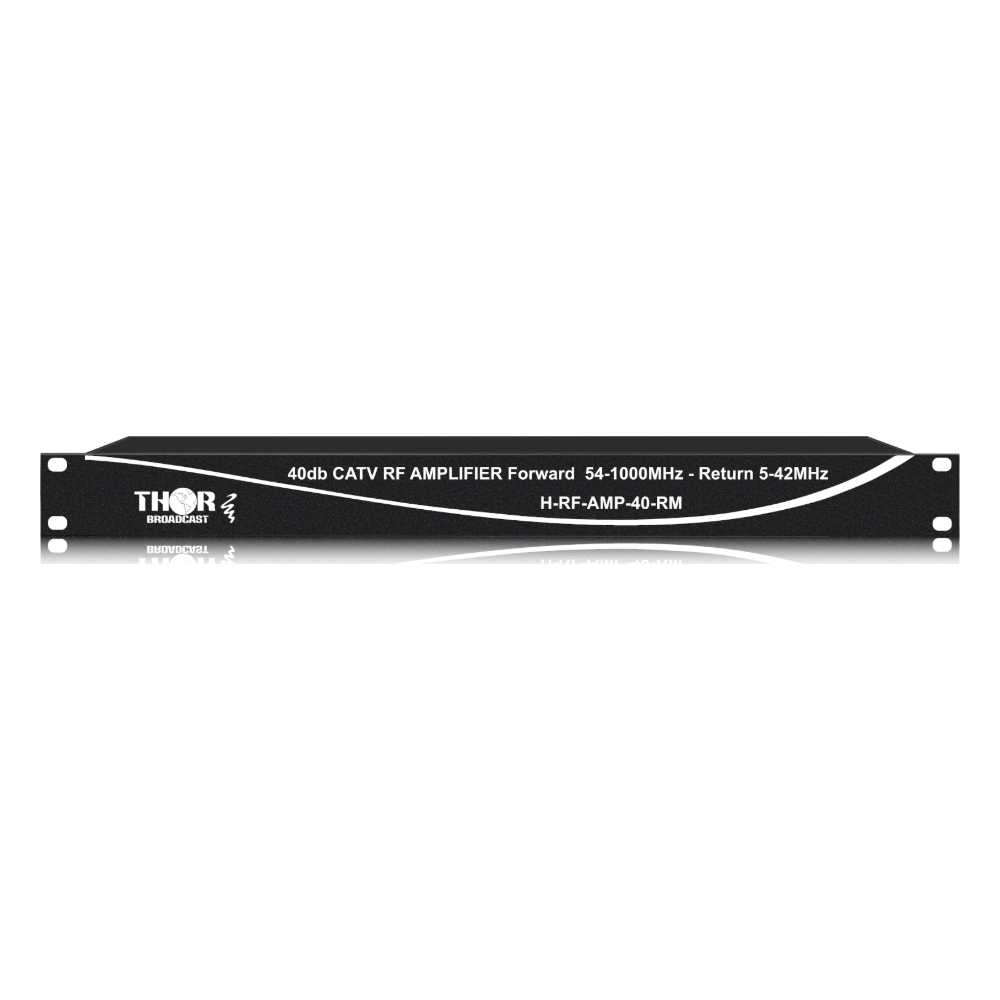 H-RF-AMP-40-RM rack-mount CATV RF amplifier front