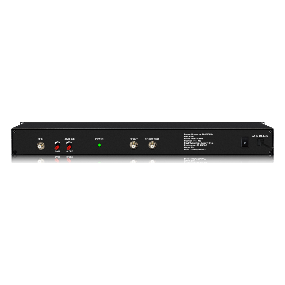 H-RF-AMP-40-RM rear panel