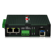 F-2GET-RS-A/B gigabit Ethernet and RS-232/RS-485 over fiber unit