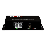 F-2TEL telephone over fiber converter back panel