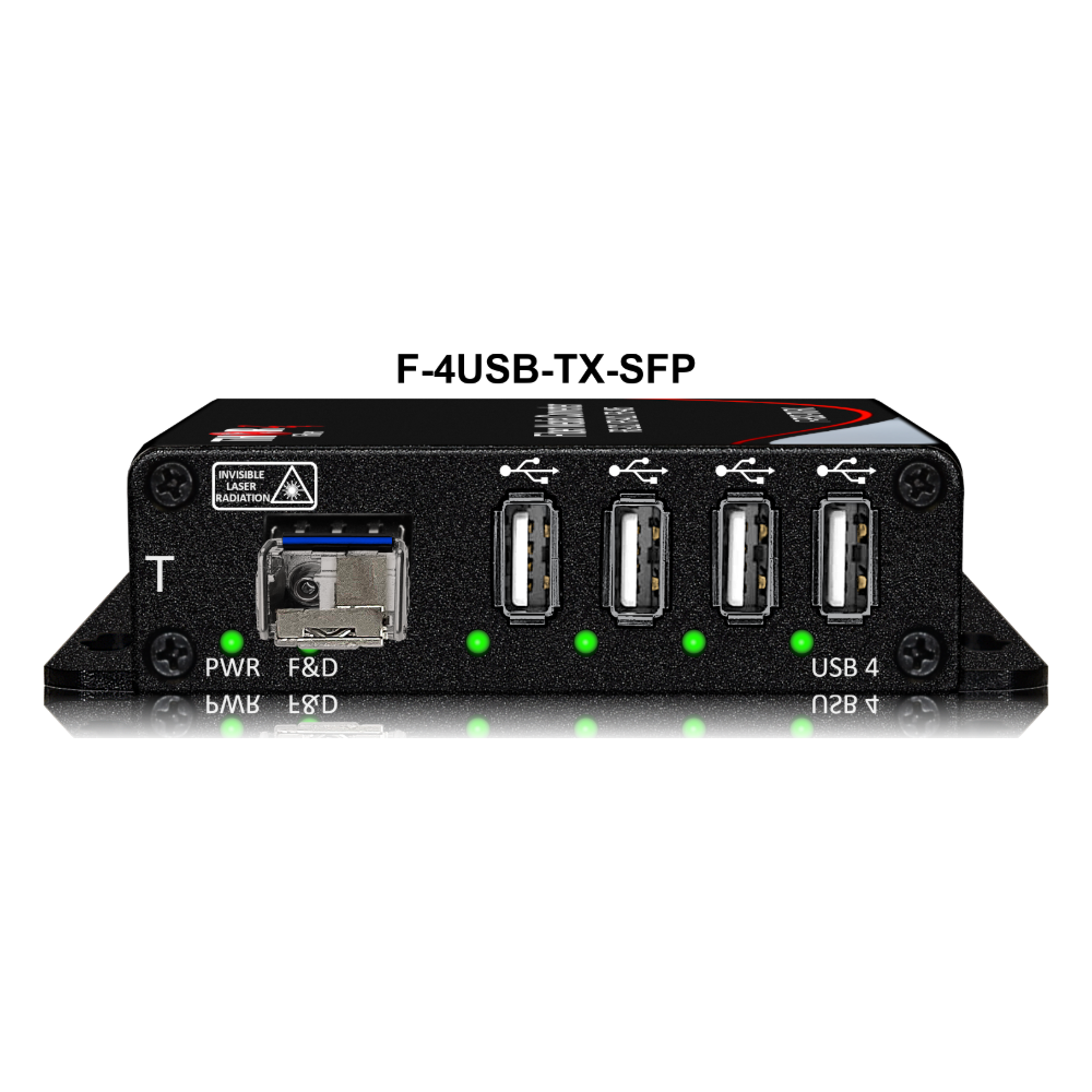 F-4USB-TX/RX-SFP USB transmitter 4-port hub